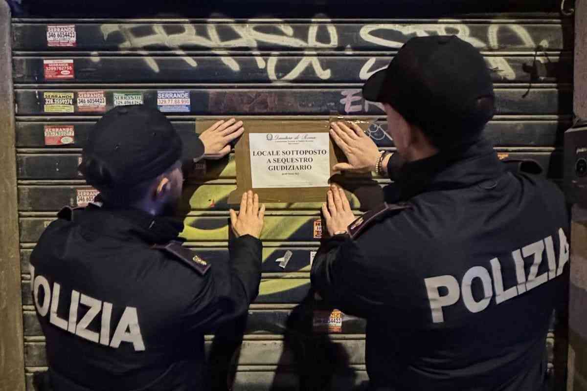 Pub sequestrato a San Lorenzo