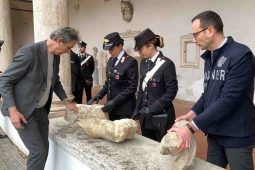 Reperti consegnati al Museo Nazionale Romano