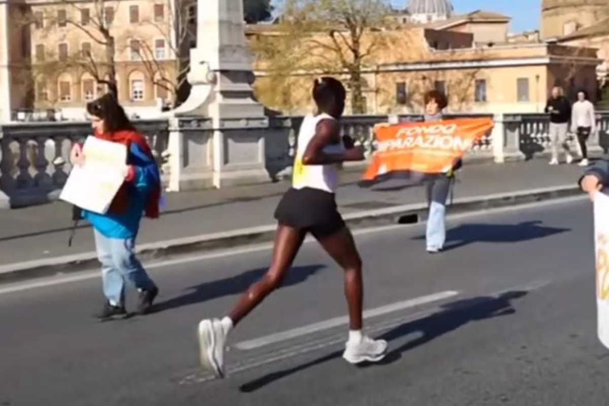 Ultima Generazione maratona di Roma