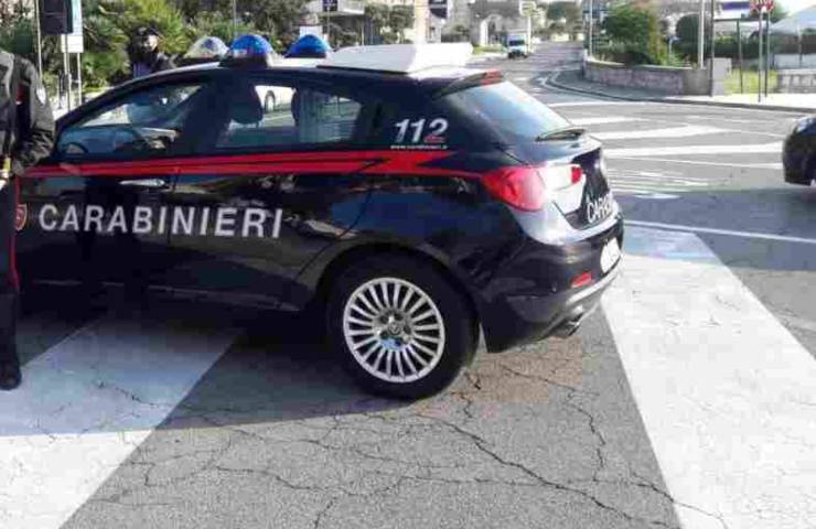 Carabinieri incidente