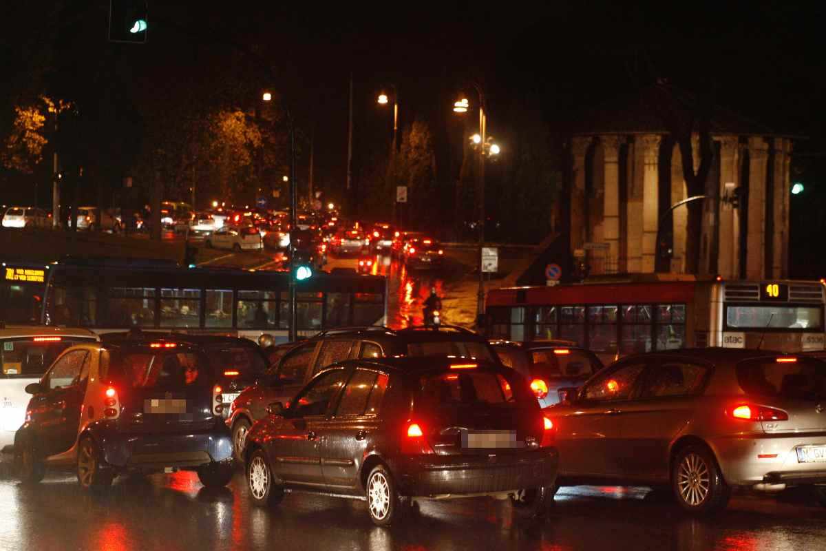 Tempo sprecato traffico Roma