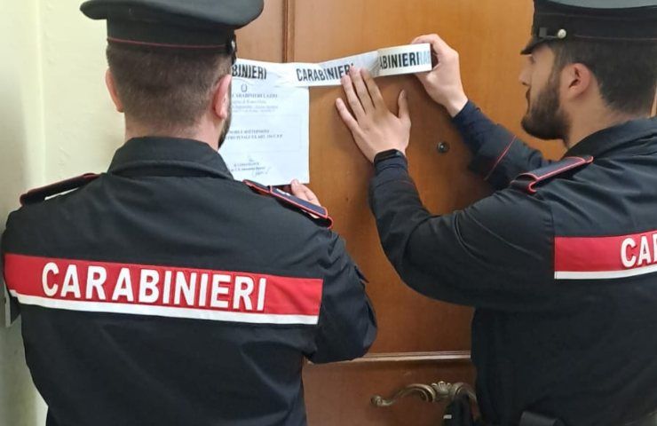 L'intervento dei Carabinieri a Vitinia