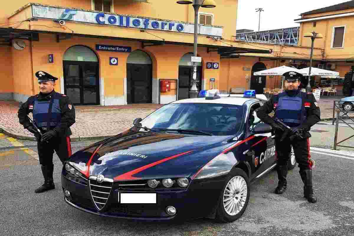 Carabinieri a Colleferro