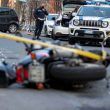 Polizia locale incidente scooter viale parioli