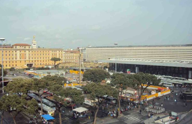 Stazione termini dall'alto