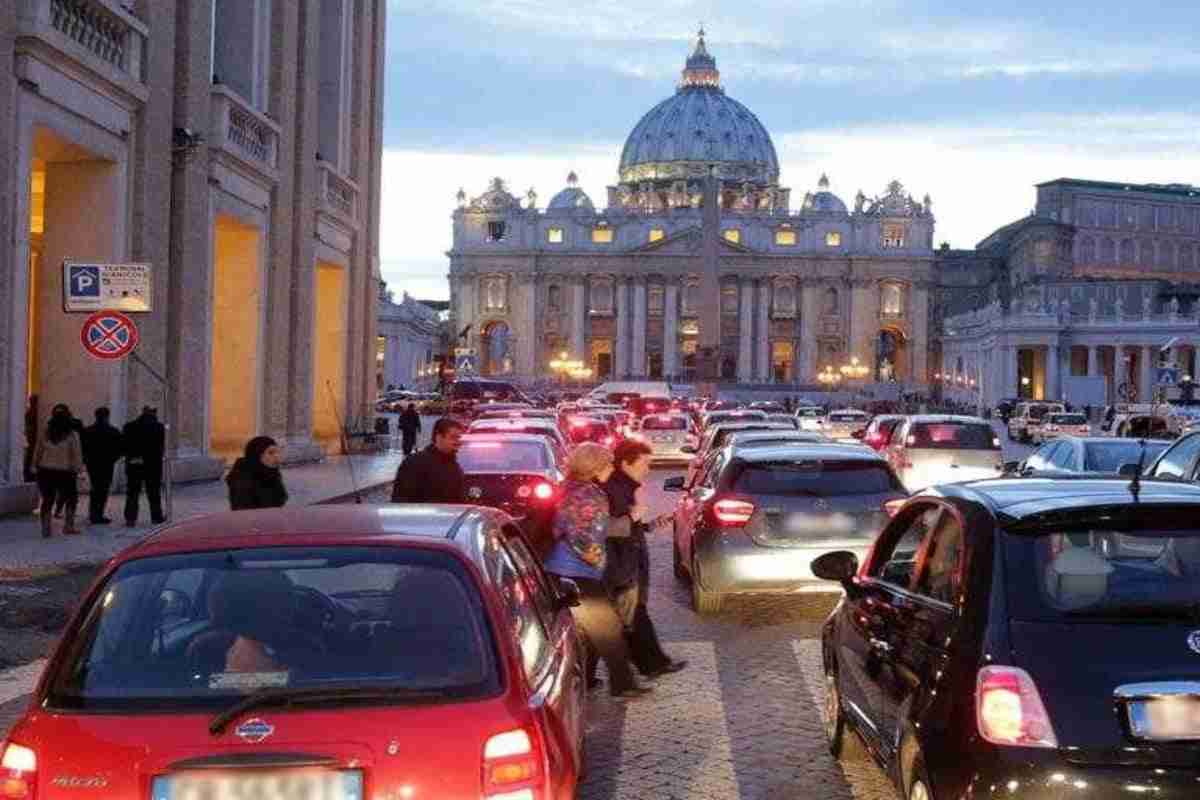 Traffico al centro di Roma