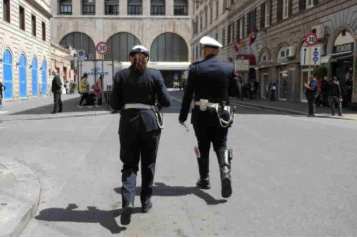 Vigili urbani alla Stazione Termini