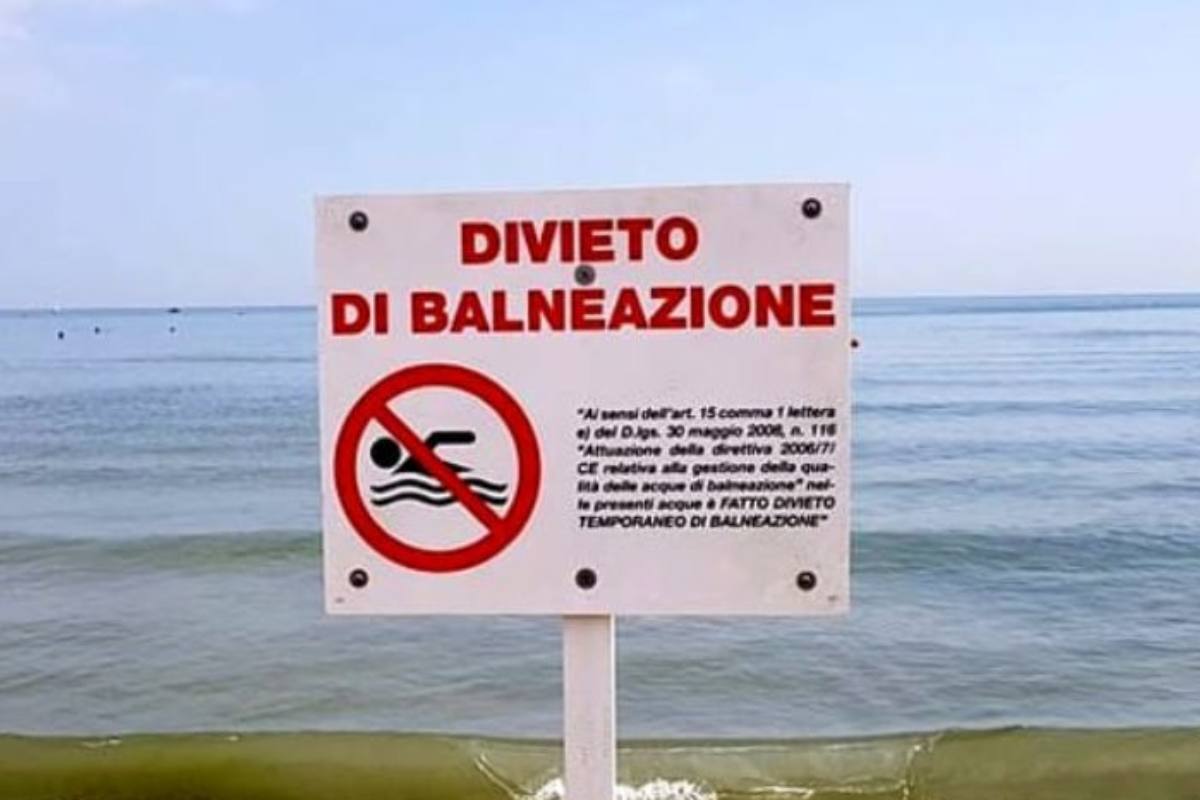 Divieto di balneazione Torvaianica 2024