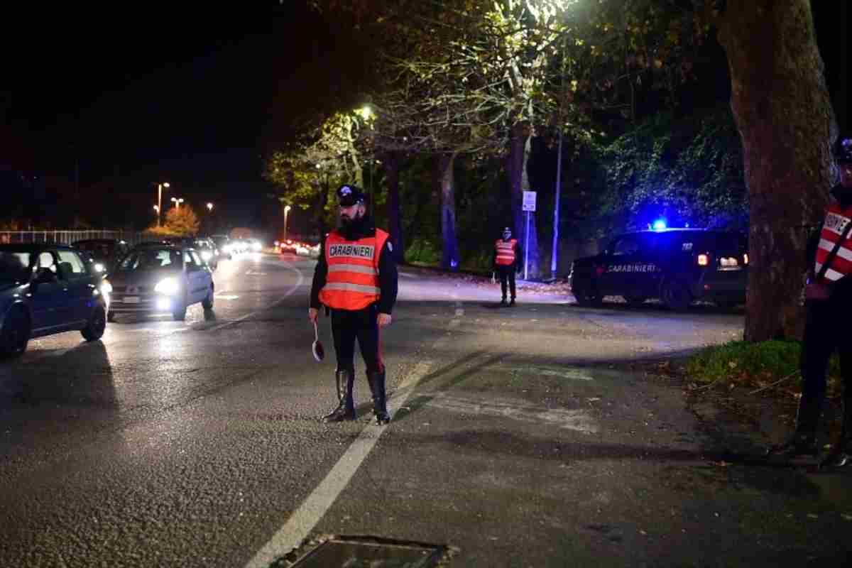 Posto di blocco carabinieri