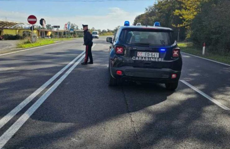 Carabinieri incidente pontina