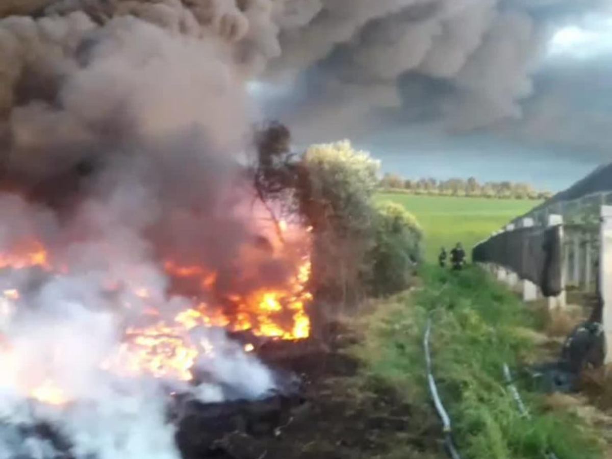 Incendio Ardea alle porte di Roma