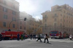 incendio a Roma