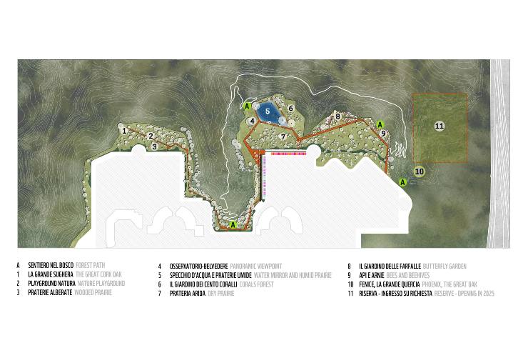 Mappa oasi WWf Castel Romano