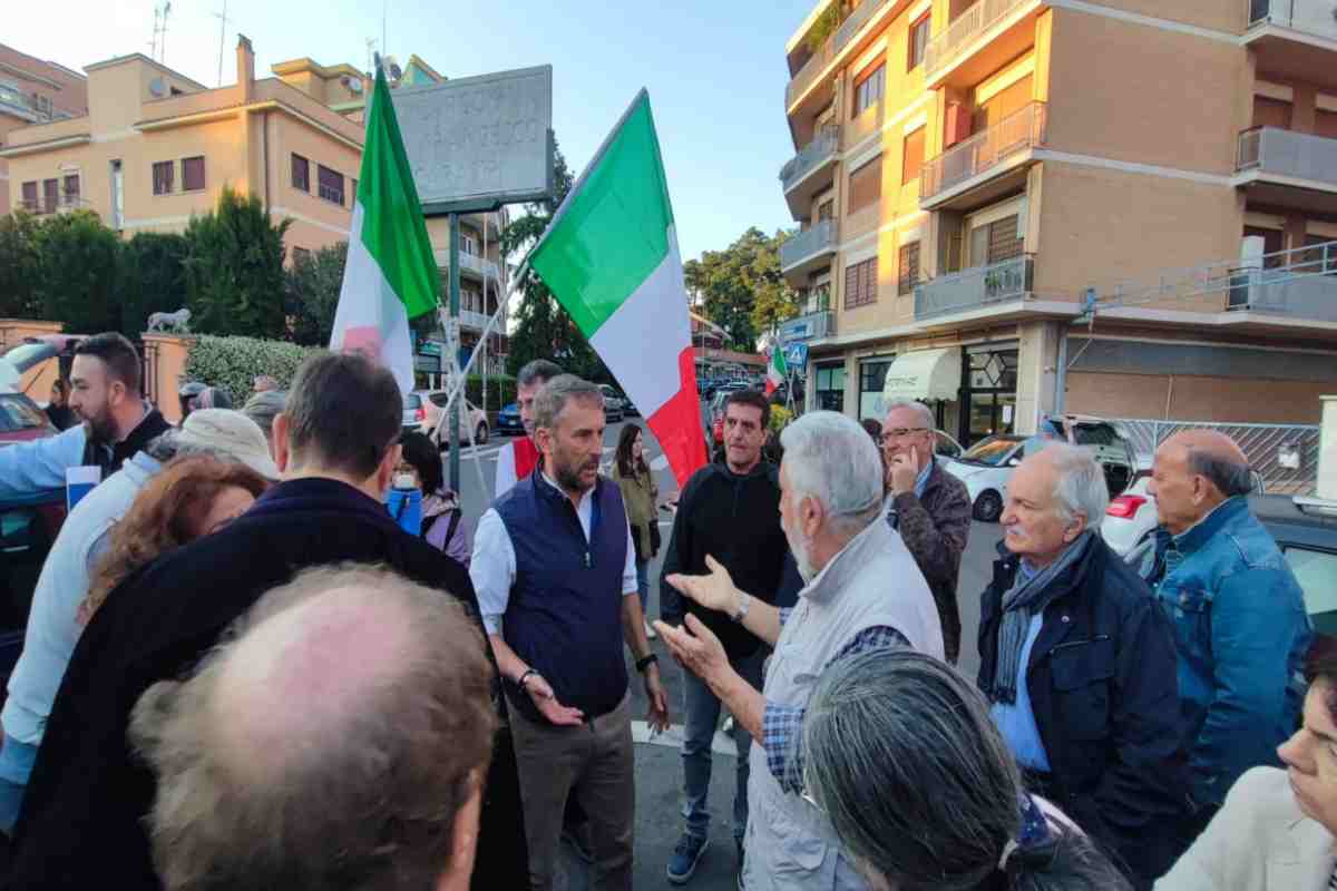 Manifestazione a Boccea