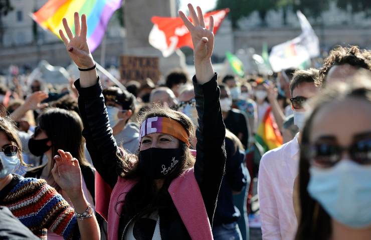 corteo no omofobia roma