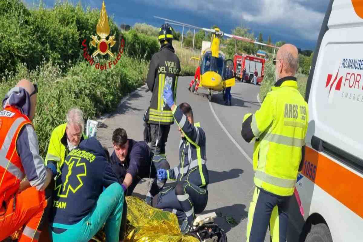 incidente motociclista Albano Laziale