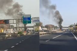 Veicolo a fuoco sul GRA oggi